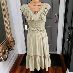 Liberty Love Boho Ruffle Smocked Dress